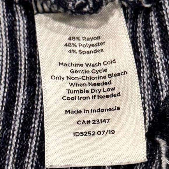 T by Talbots Striped Side-Tie Stretch Dress 3X Classic Business Casual Brunch - Picture 7 of 7